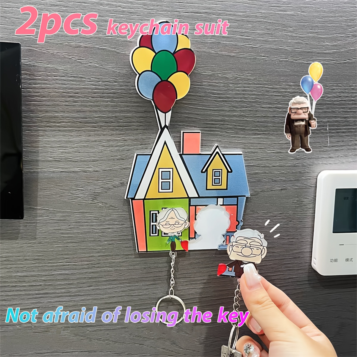 2pcs Acrylic Couple Keychain Set - 's Day & Anniversary Gift, Love Symbols With Cartoon Elderly Couple In House Design, Decorative Key Ring For Women
2pcs Acrylic Couple Keychain Set - 's Day & Anniversary Gift, Love Symbols With Cartoon Elderly Couple In House Design, Decorative Key Ring For Women
