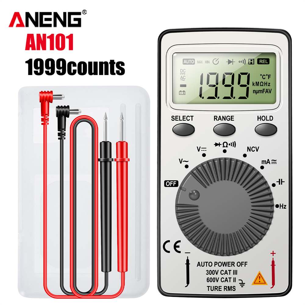 An Mini Multimeter Count Dc Ac Voltage Current Automatic Meter