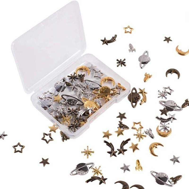 42pcs/set Cosmos Themed 3-color Alloy Epoxy Supplies Star Moon Spaceship Filling Accessories For Resin Fillers Ramadan Jewelry Making
42pcs/set Cosmos Themed 3-color Alloy Epoxy Supplies Star Moon Spaceship Filling Accessories For Resin Fillers Ramadan Jewelry Making