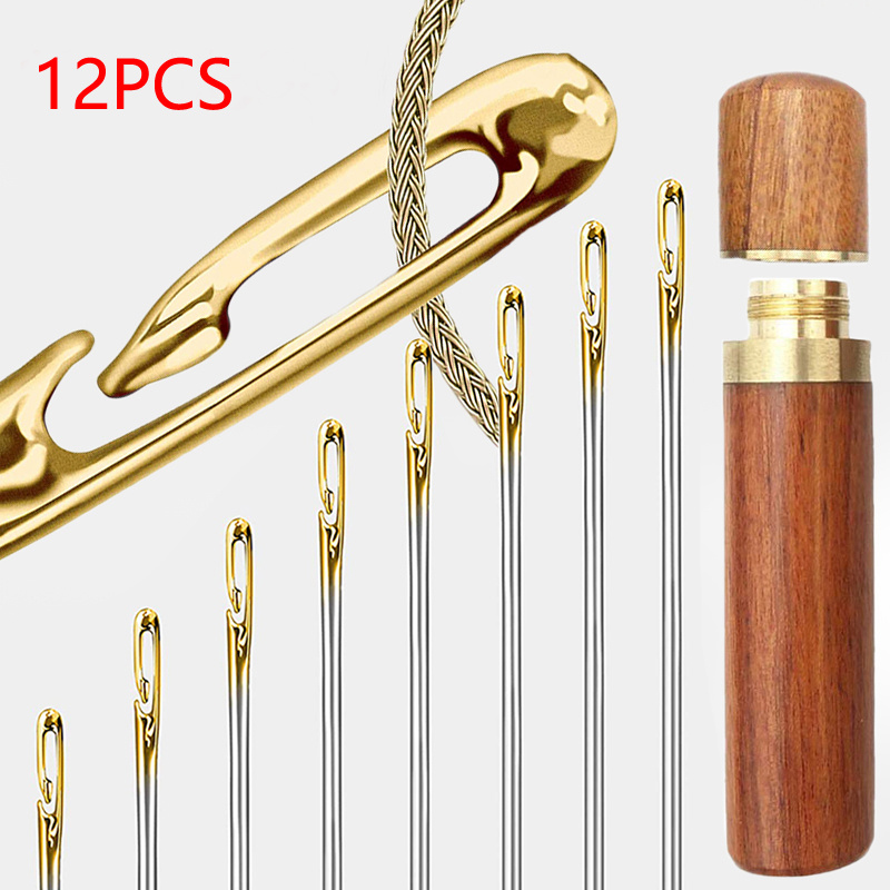 12pcs Hand Sewing Needles With Storage Box Needle-like Hole Sewing Stainless Steel Sewing Needles Threading Apparel Diy Tools
12pcs Hand Sewing Needles With Storage Box Needle-like Hole Sewing Stainless Steel Sewing Needles Threading Apparel Diy Tools
