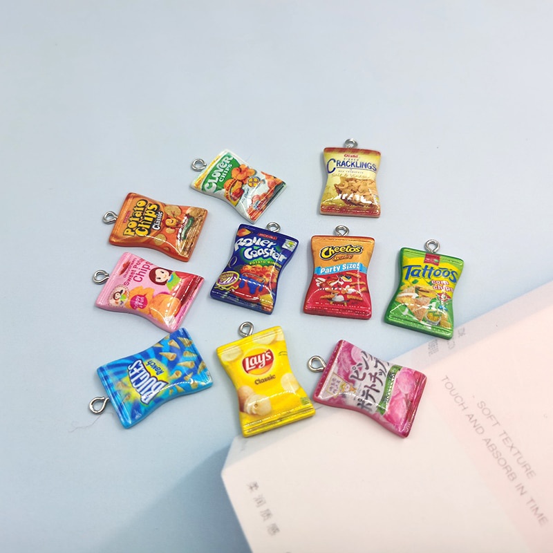 10pcs Simulated Snack Chip Pendant Pendant Women's Jewelry Finds Fluffy Charm Diy Accessories
10pcs Simulated Snack Chip Pendant Pendant Women's Jewelry Finds Fluffy Charm Diy Accessories