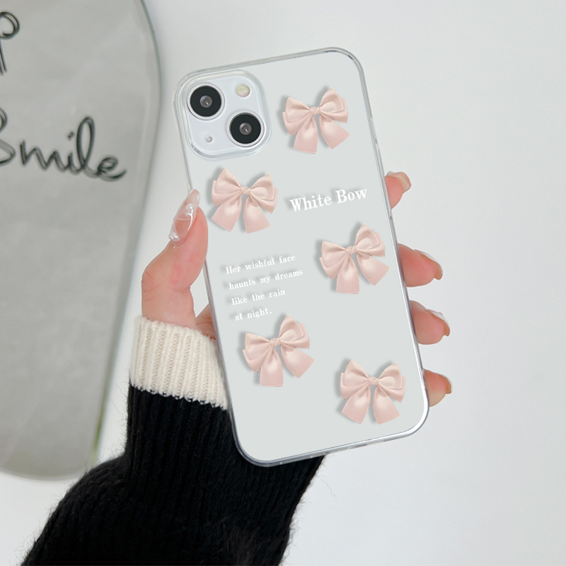 Multi Pink Bow Pattern Print Silicone Protective Phone Case Anti-fall Protective Phone Case For Series Gift For Birthday/easter/boy/girlfriends
Multi Pink Bow Pattern Print Silicone Protective Phone Case Anti-fall Protective Phone Case For Series Gift For Birthday/easter/boy/girlfriends