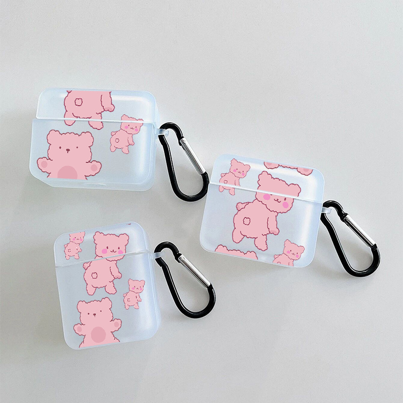 Pink Bear Graphic Pattern Headphone Case For Apple Airpods1/2, Airpods3, Airpods Pro Airpods Pro (2nd Generation)
Pink Bear Graphic Pattern Headphone Case For Apple Airpods1/2, Airpods3, Airpods Pro Airpods Pro (2nd Generation)