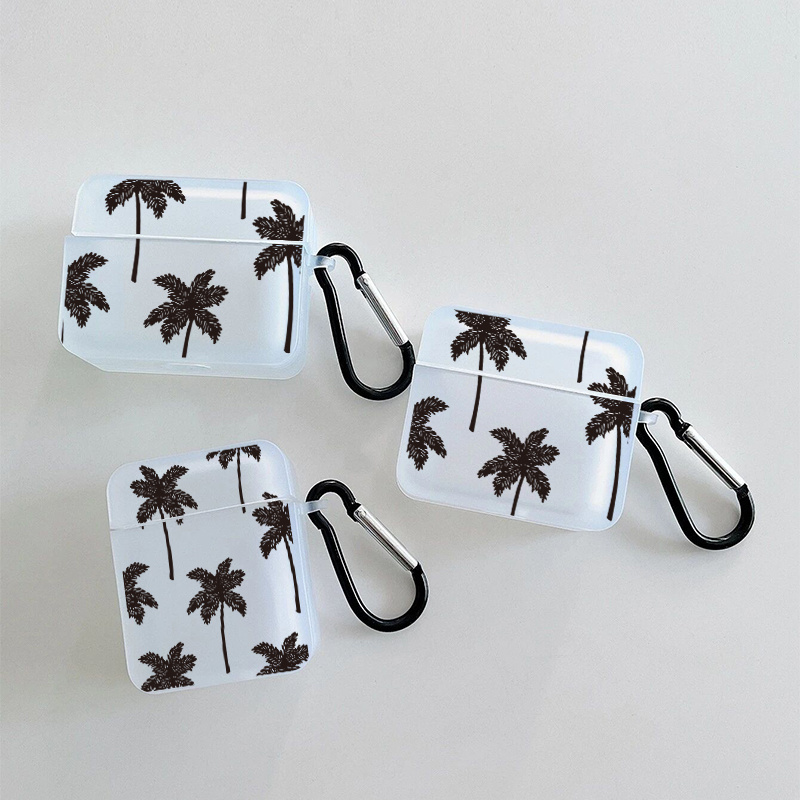 Coconut Tree Graphic Pattern Headphone Case For Apple Airpods1/2, Airpods3, Airpods Pro Airpods Pro (2nd Generation)