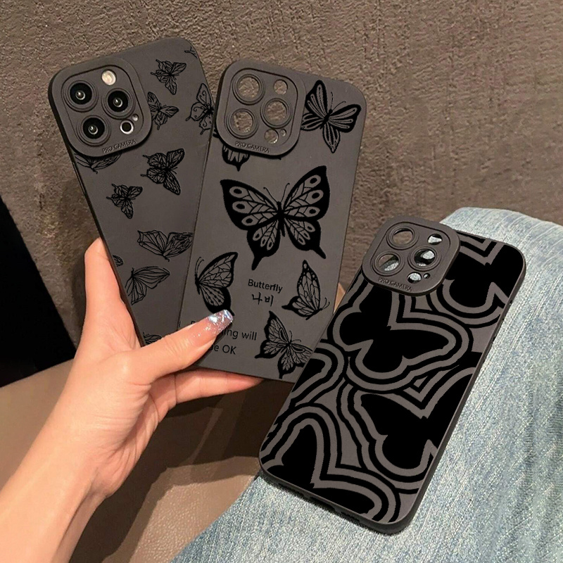 3pcs Butterfly Graphic Pattern Silicone Phone Case: For All Iphone Models From 2022 Se To 6s Mini!
3pcs Butterfly Graphic Pattern Silicone Phone Case: For All Iphone Models From 2022 Se To 6s Mini!