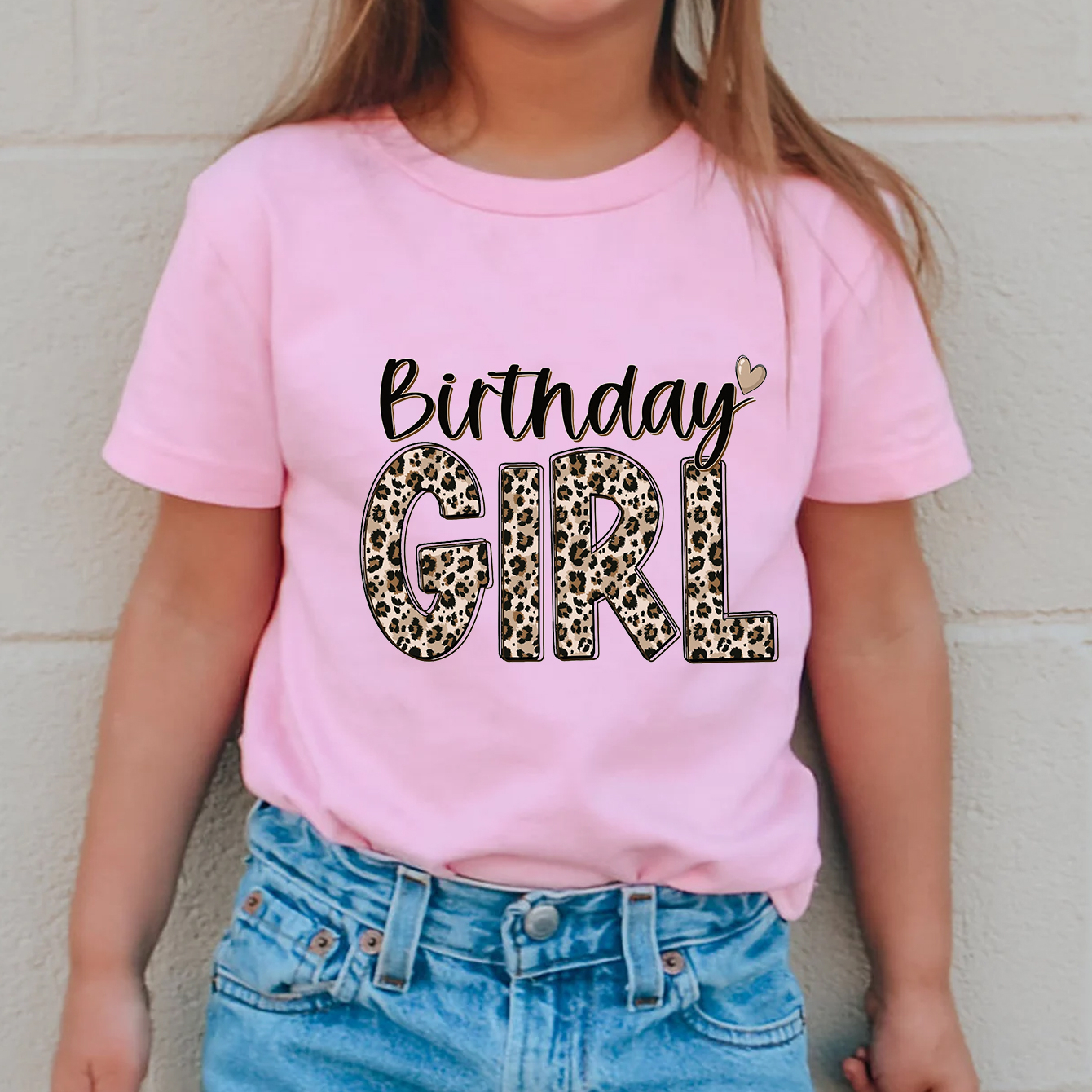 Stylish Tee For Birthday Girls Leopard Style Graphic Summer T Shirt Casual Girls Short Sleeve Top
Stylish Tee For Birthday Girls Leopard Style Graphic Summer T Shirt Casual Girls Short Sleeve Top