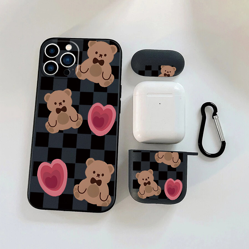 1pc Earphone Case For Airpods 1 2 & 1pc Phone Case With Brown Bear Graphic For Iphone 11 14 13 12 Pro Max Xr Xs 7 8 6 Plus
1pc Earphone Case For Airpods 1 2 & 1pc Phone Case With Brown Bear Graphic For Iphone 11 14 13 12 Pro Max Xr Xs 7 8 6 Plus