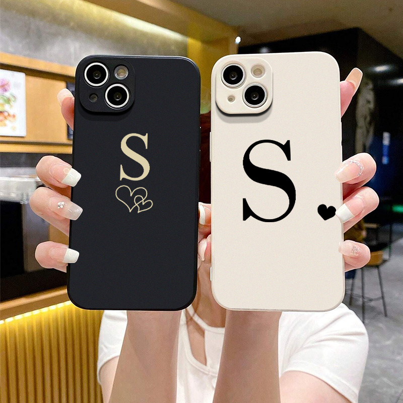 2pcs Phone Case With Heart & Letter S Graphic Shockproof For Iphone 14 13 12 11 Pro Max X Xr Xs 7 8 Plus Bumper Back Soft Cover Phone Cases
2pcs Phone Case With Heart & Letter S Graphic Shockproof For Iphone 14 13 12 11 Pro Max X Xr Xs 7 8 Plus Bumper Back Soft Cover Phone Cases