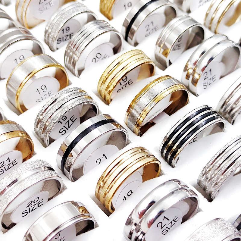 Yicen 20/50pcs Ensemble de bagues en acier inoxydable pour hommes et femmes - Accessoires de bijoux de mode , style de luxe, convient au port et à la de cadeaux, toutes les
Yicen 20/50pcs Ensemble de bagues en acier inoxydable pour hommes et femmes - Accessoires de bijoux de mode , style de luxe, convient au port et à la de cadeaux, toutes les