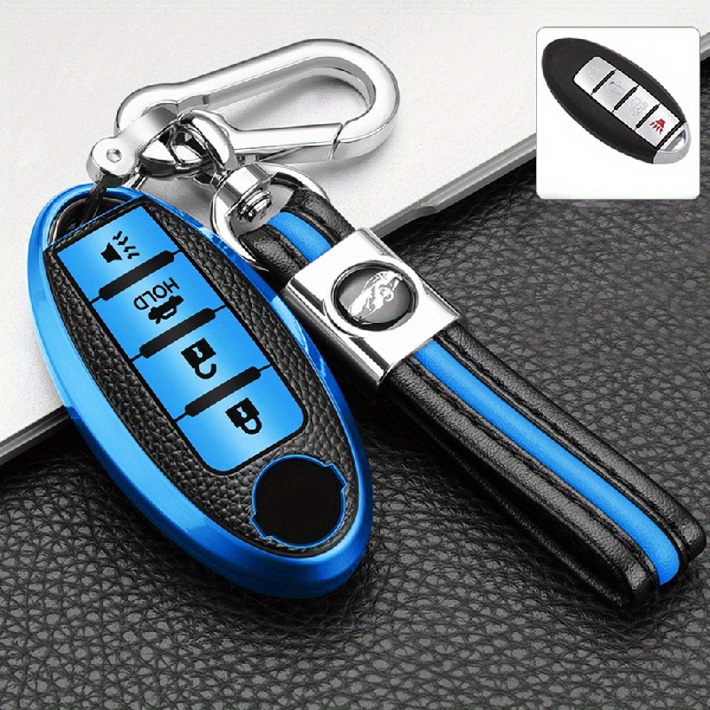 Leather Tpu Car 4 Button Key Case Cover Keychain For Infiniti For Nissan Altima Maxima Murano Rogue Sentra 370z Protector Accessories
Leather Tpu Car 4 Button Key Case Cover Keychain For Infiniti For Nissan Altima Maxima Murano Rogue Sentra 370z Protector Accessories