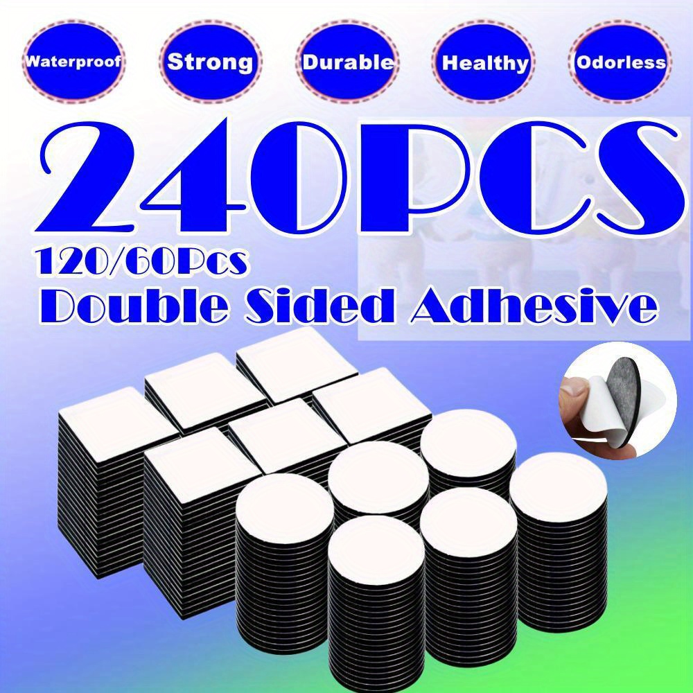 240/120/60pcs Double Sided Adhesive Tape Black Foam Tape Strong Pad Mounting Car & Home Waterproof Healthy Adhesive Tap
240/120/60pcs Double Sided Adhesive Tape Black Foam Tape Strong Pad Mounting Car & Home Waterproof Healthy Adhesive Tap