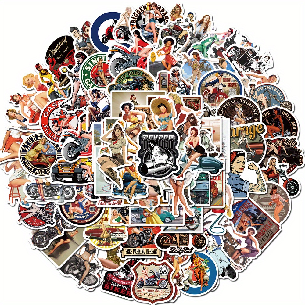 100pcs Retro Motorcycle Girl Series Waterproof Graffiti Stickers For Diy Motorcycle Laptop Helmet Desktop
100pcs Retro Motorcycle Girl Series Waterproof Graffiti Stickers For Diy Motorcycle Laptop Helmet Desktop