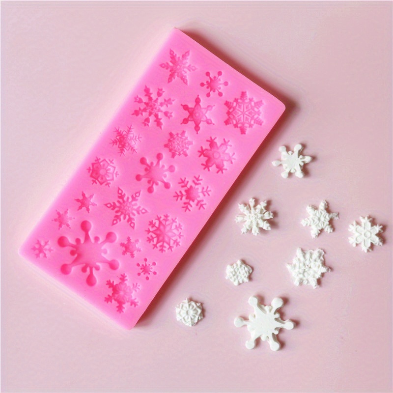 1pc Christmas Silicone Mold, Christmas Snowflake Shaped, Fondant Cake Chocolate Biscuit Mold, Kitchen Handmade Candy Jelly Pudding Mold, Christmas Accessories, Baking Tools
1pc Christmas Silicone Mold, Christmas Snowflake Shaped, Fondant Cake Chocolate Biscuit Mold, Kitchen Handmade Candy Jelly Pudding Mold, Christmas Accessories, Baking Tools