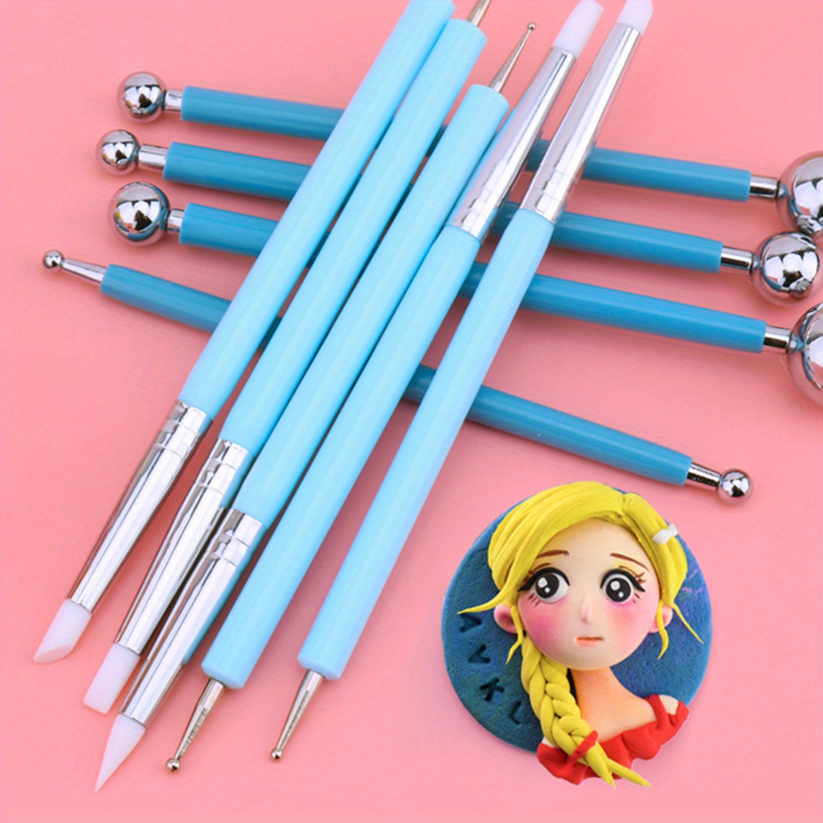 9pcs Silicone Dotting Tools Set, Ball Styluses For Rock Painting, Pottery Clay Modeling, Embossing Art - Uncharged, No Battery Required, Dotting Tools
9pcs Silicone Dotting Tools Set, Ball Styluses For Rock Painting, Pottery Clay Modeling, Embossing Art - Uncharged, No Battery Required, Dotting Tools