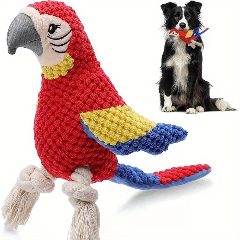 1pc Parrot Design Pet Grinding Teeth Squeaky Plush Toy, Durable Chew Toy For Dog Interactive Supply
1pc Parrot Design Pet Grinding Teeth Squeaky Plush Toy, Durable Chew Toy For Dog Interactive Supply