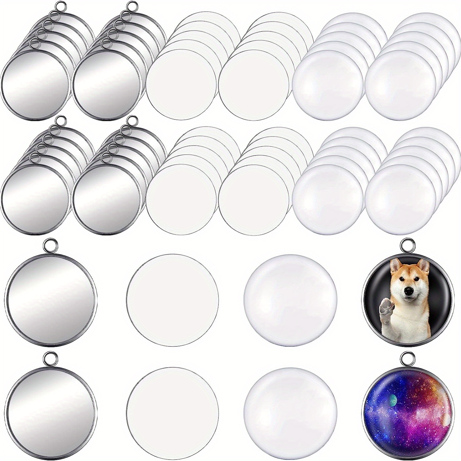 60pcs 16mm Steel Blank Bezel Setting 20pcs Blank Pendant , 20pcs Flatback Clear , 20pcs Aluminum Sheet Blanks For Making
60pcs 16mm Steel Blank Bezel Setting 20pcs Blank Pendant , 20pcs Flatback Clear , 20pcs Aluminum Sheet Blanks For Making