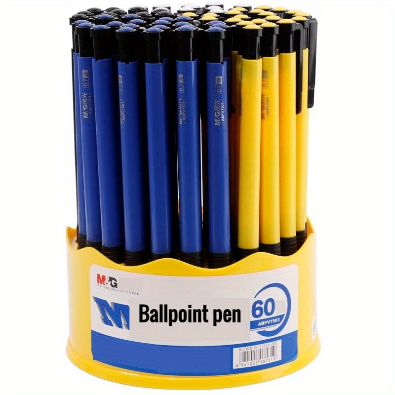 24/60pcs M&g Stationery 0.7mm Classic Click Ballpoint Pen Office Bullet Head Atom Pen Universal Medium Oil Pen
24/60pcs M&g Stationery 0.7mm Classic Click Ballpoint Pen Office Bullet Head Atom Pen Universal Medium Oil Pen