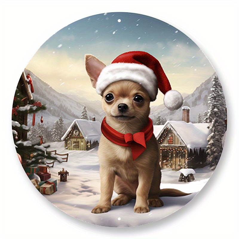 1pc 8x8inch Aluminum Metal Sign Chihuahua Christmas Wreath Sign, Metal Chihuahua Sign, Chihuahua Wreath Sign, Wreath Attachment Sign
1pc 8x8inch Aluminum Metal Sign Chihuahua Christmas Wreath Sign, Metal Chihuahua Sign, Chihuahua Wreath Sign, Wreath Attachment Sign