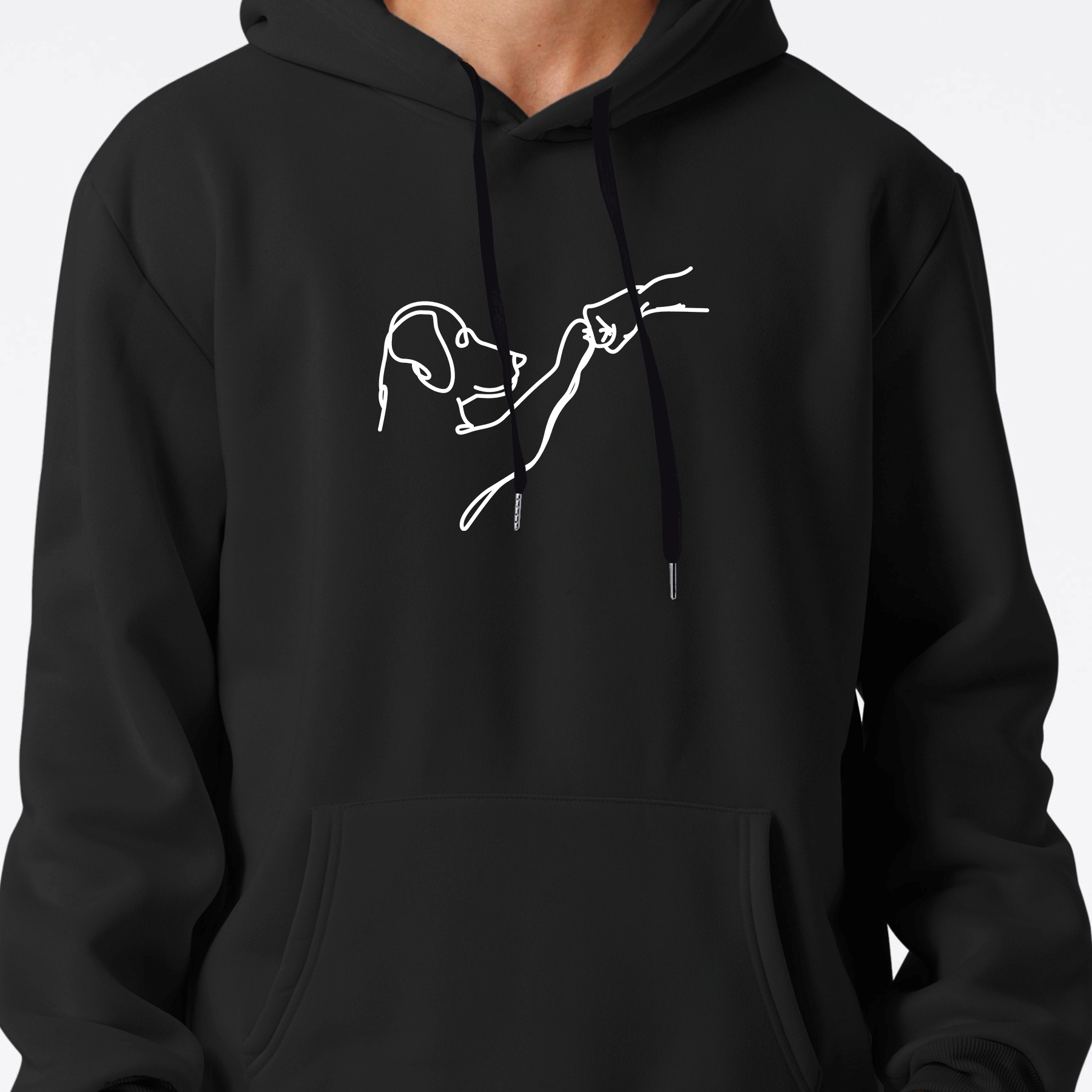 Dog Print Kangaroo Pocket Hoodie, Casual Long Sleeve Hoodies Pullover Sweatshirt, Men's Clothing, For Fall Winter
Dog Print Kangaroo Pocket Hoodie, Casual Long Sleeve Hoodies Pullover Sweatshirt, Men's Clothing, For Fall Winter