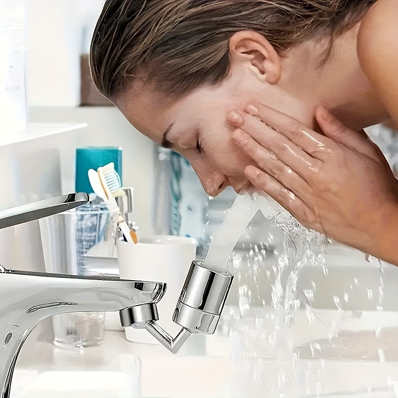 1pc Faucet Sprayer Attachment, 720 Degree Rotating Faucet Aerator Accessories, Adjustable Kitchen Sink Tap Head, Water Saving Extend Nozzle, For 0.87-0.94inch Faucet With Adapter
1pc Faucet Sprayer Attachment, 720 Degree Rotating Faucet Aerator Accessories, Adjustable Kitchen Sink Tap Head, Water Saving Extend Nozzle, For 0.87-0.94inch Faucet With Adapter