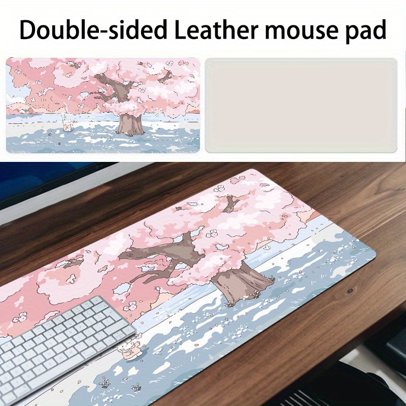 Double-side Kawaii Anime Cherry Tree Mouse Pad With Rabbit Design Pu Leather Large Cute Cartoon Desk Mats For Office And Home Work Desk Pad Non-slip Waterproof Easy Clean
Double-side Kawaii Anime Cherry Tree Mouse Pad With Rabbit Design Pu Leather Large Cute Cartoon Desk Mats For Office And Home Work Desk Pad Non-slip Waterproof Easy Clean