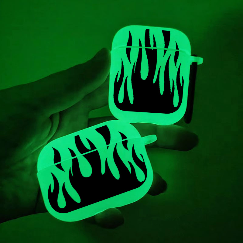 Brighten Up For Airpods: Glow In The Dark Silicone Protective Case Black Flame Pattern Graphic Headphone Case For Airpods 1/2/3/pro - 2nd Generation Premium Fy1 Anti-slip Earphone Case
Brighten Up For Airpods: Glow In The Dark Silicone Protective Case Black Flame Pattern Graphic Headphone Case For Airpods 1/2/3/pro - 2nd Generation Premium Fy1 Anti-slip Earphone Case