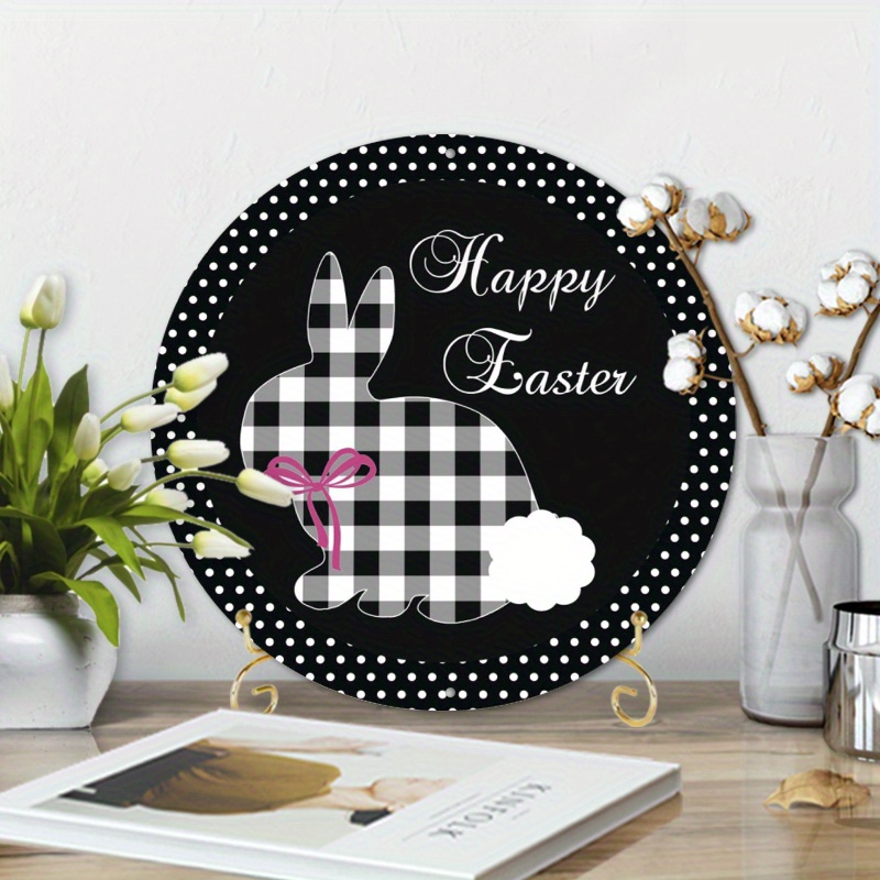 1pc 8x8in Aluminum Metal Sign, Easter Bunny Sign, Metal Wreath Sign, Easter Wreath Sign
1pc 8x8in Aluminum Metal Sign, Easter Bunny Sign, Metal Wreath Sign, Easter Wreath Sign