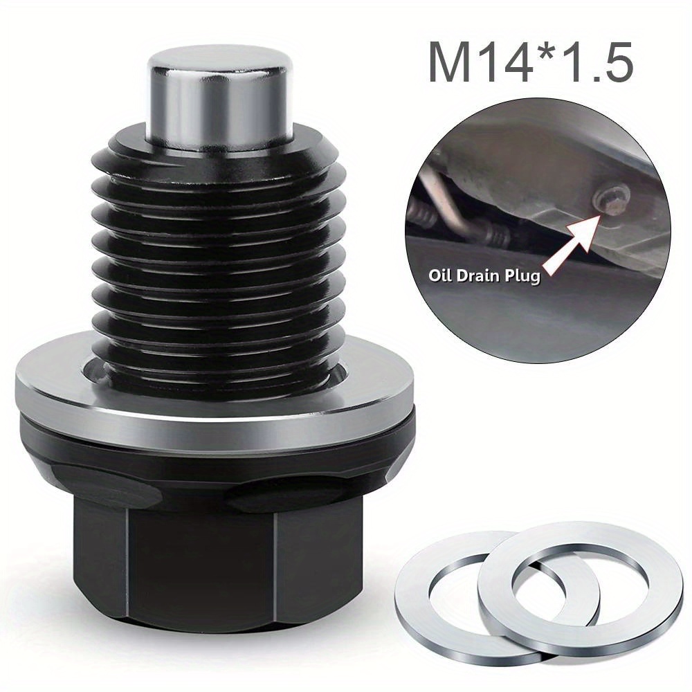 M14x1.5 Magnetic Oil Drain Plug T6 Aviation Aluminum With Crush Washer Gasket For Ford- Gm- Hyundai- Kia- And More Select Models
M14x1.5 Magnetic Oil Drain Plug T6 Aviation Aluminum With Crush Washer Gasket For Ford- Gm- Hyundai- Kia- And More Select Models