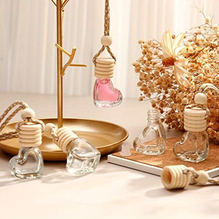 20pcs Heart Empty Glass Perfume Bottles Hanging Car Air Freshener Car Diffuser Bottles Air Freshener Diffuser Bottle Pendant For Essential Oils Fragrance Aromatherapy Bottle Ornament
20pcs Heart Empty Glass Perfume Bottles Hanging Car Air Freshener Car Diffuser Bottles Air Freshener Diffuser Bottle Pendant For Essential Oils Fragrance Aromatherapy Bottle Ornament