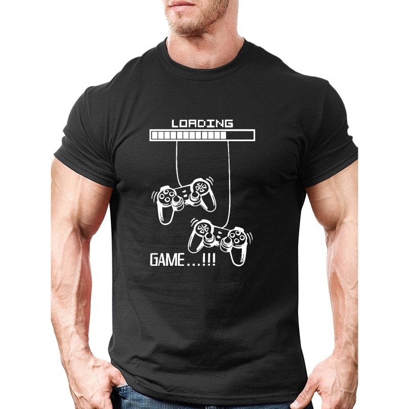 Gamepad Print Men's Trendy T-shirts, Casual Graphic Tee, Short Sleeve Round Neck Tops, Men's Summer Clothes Outfits, Men's Clothing
Gamepad Print Men's Trendy T-shirts, Casual Graphic Tee, Short Sleeve Round Neck Tops, Men's Summer Clothes Outfits, Men's Clothing
