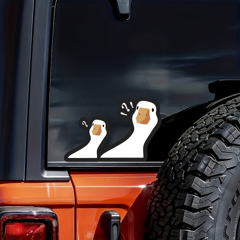 1pc Cute And Funny Cartoon Confused Geese Pattern Vinyl Car Sticker, Waterproof Sticker
1pc Cute And Funny Cartoon Confused Geese Pattern Vinyl Car Sticker, Waterproof Sticker