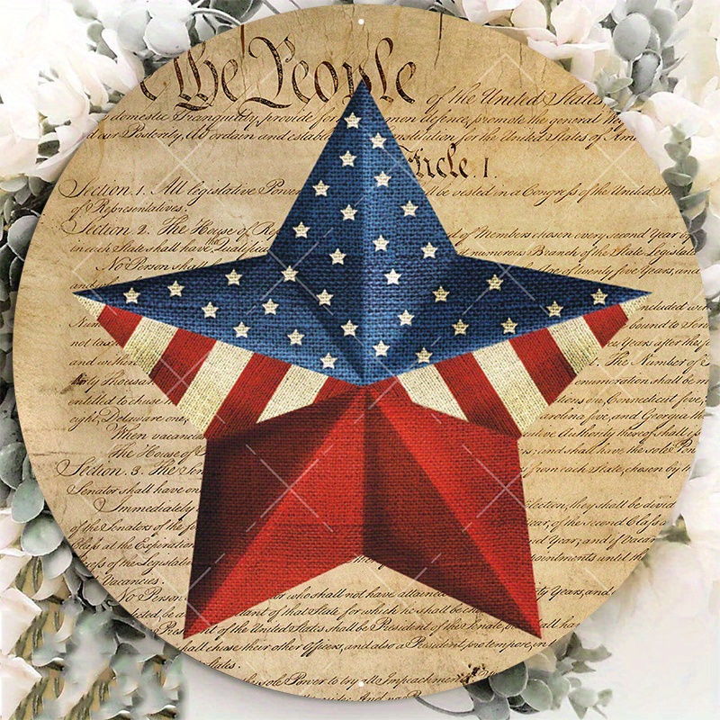 1pc 8x8inch Aluminum Metal Sign, Star Metal Wreath Sign, Wreath Center, Summer Wreath Sign
1pc 8x8inch Aluminum Metal Sign, Star Metal Wreath Sign, Wreath Center, Summer Wreath Sign