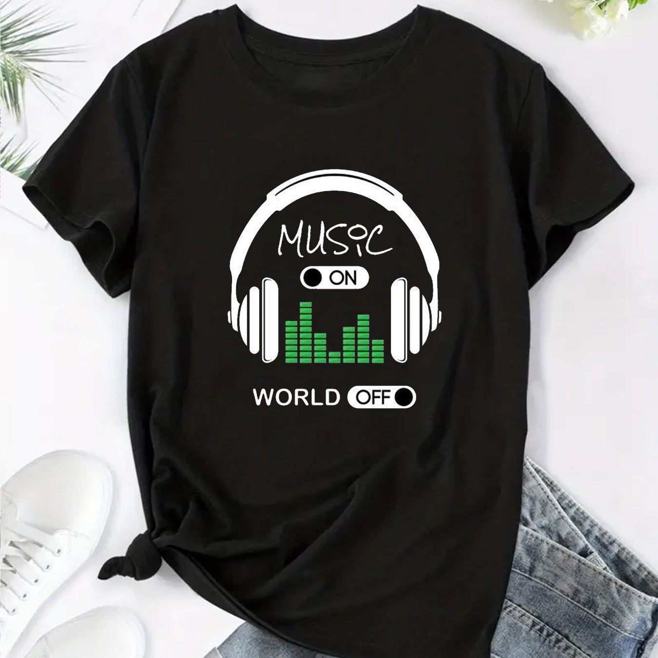 T-shirt Imprimé Musical, Haut Décontracté À Col Rond Et Manches Courtes Pour Le Printemps Et L'été, Vêtements Pour Femmes
T-shirt Imprimé Musical, Haut Décontracté À Col Rond Et Manches Courtes Pour Le Printemps Et L'été, Vêtements Pour Femmes