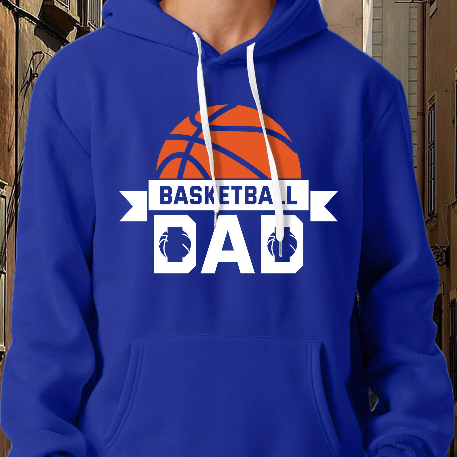 Basketball Pattern Hoodie With Kangaroo Pocket, Men's Casual Pullover Hooded Sweatshirt
Basketball Pattern Hoodie With Kangaroo Pocket, Men's Casual Pullover Hooded Sweatshirt