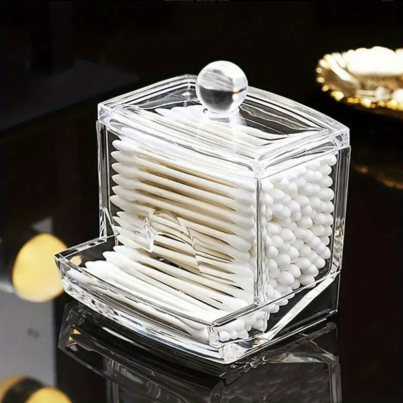 1pc Transparent Cotton Storage Box, Makeup Organizer, Acrylic Storage Box With Cover, Cotton , Bathroom Bedroom Organization And Storage
1pc Transparent Cotton Storage Box, Makeup Organizer, Acrylic Storage Box With Cover, Cotton , Bathroom Bedroom Organization And Storage