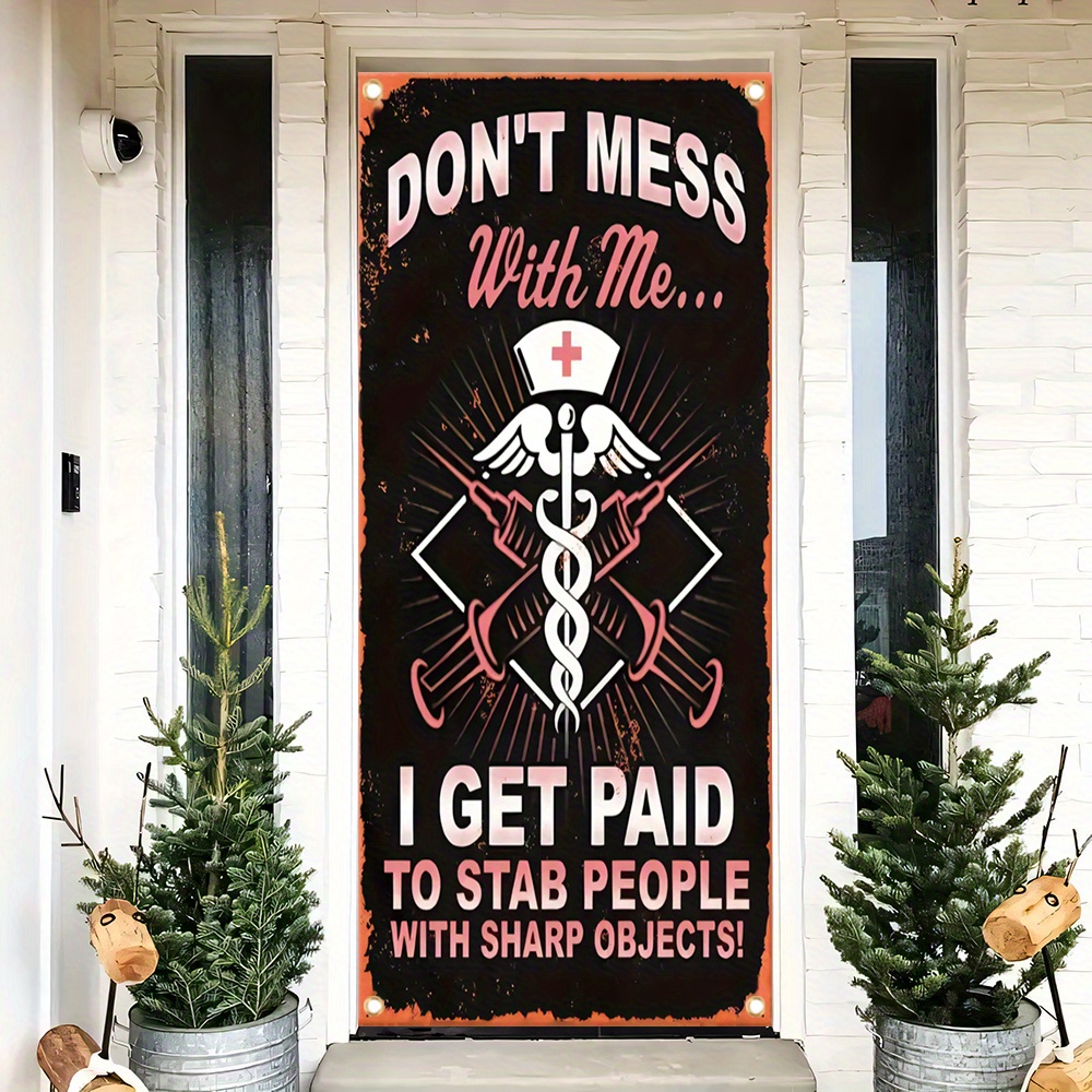 1pc, 70x35 Inch Door Cover Banner, Vinyl, Nurse Poster Decorates Home Gift Moment, Front Door Decoration, Photo Background Welcome Banner
1pc, 70x35 Inch Door Cover Banner, Vinyl, Nurse Poster Decorates Home Gift Moment, Front Door Decoration, Photo Background Welcome Banner