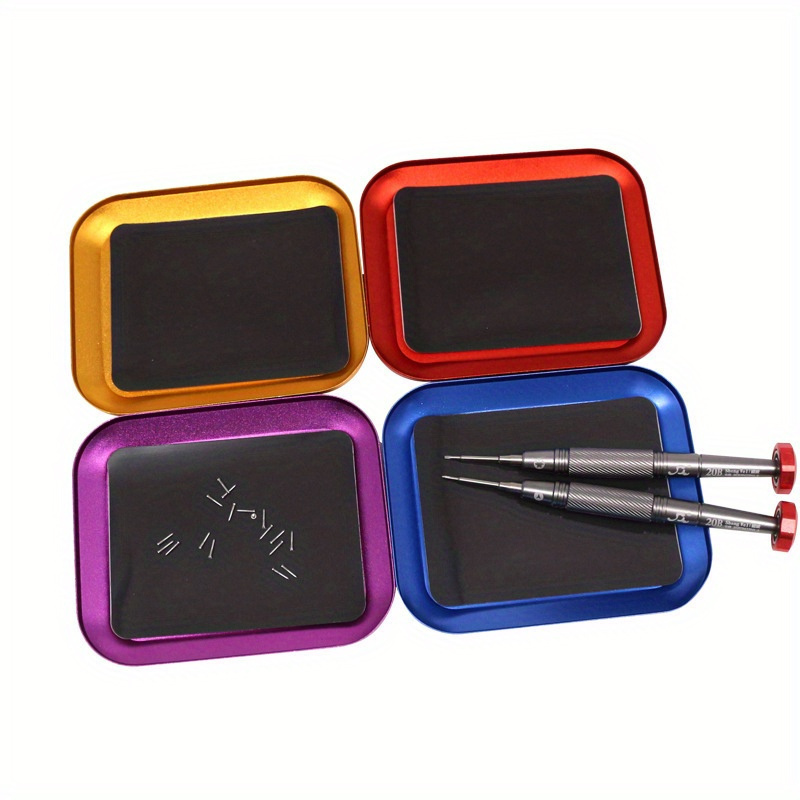 1pc Mini Small Screw Storage Tray/aluminum Alloy Storage Box/model Small Parts Storage Tray Mobile Phone Repair Screw Tray
1pc Mini Small Screw Storage Tray/aluminum Alloy Storage Box/model Small Parts Storage Tray Mobile Phone Repair Screw Tray