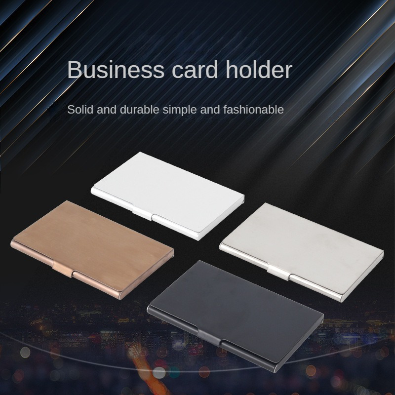 1pc Stainless Steel Business Card Holder, Portable And Creative Metal Card Holder For Business Men
1pc Stainless Steel Business Card Holder, Portable And Creative Metal Card Holder For Business Men
