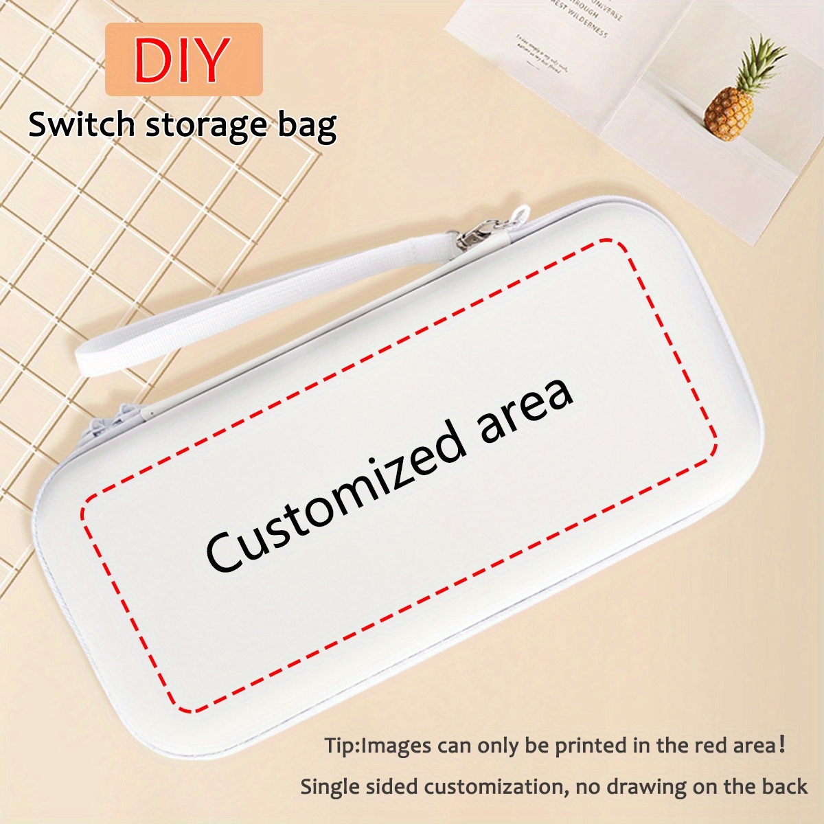 Diy Pattern Switch Storage Bag Lite Protective Case For Switch Game Controller White Storage Box
Diy Pattern Switch Storage Bag Lite Protective Case For Switch Game Controller White Storage Box