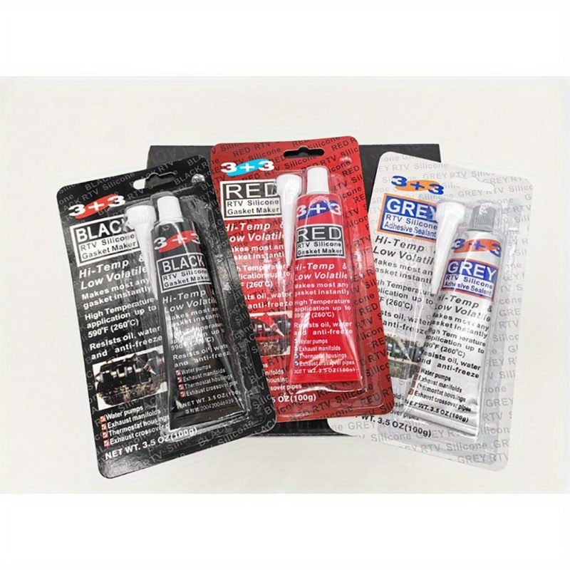 High Temp Silicone Sealant Waterproof Gasket Maker 100g Multipurpose Adhesive And Sealant For Gaskets Engines Clutches Glass
High Temp Silicone Sealant Waterproof Gasket Maker 100g Multipurpose Adhesive And Sealant For Gaskets Engines Clutches Glass