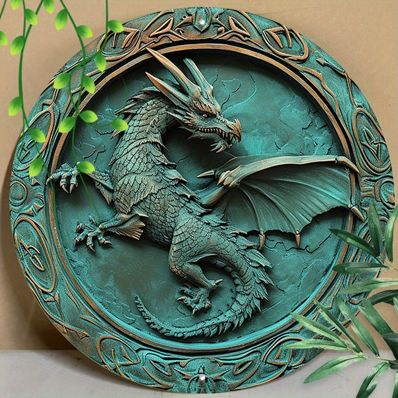 1pc 8x8inch (20x20cm) Round Aluminum Sign Metal Sign Funny Dragon Vintage Wreath Sign For Living Room Bedroom Office Wall Decor Home Decor
1pc 8x8inch (20x20cm) Round Aluminum Sign Metal Sign Funny Dragon Vintage Wreath Sign For Living Room Bedroom Office Wall Decor Home Decor
