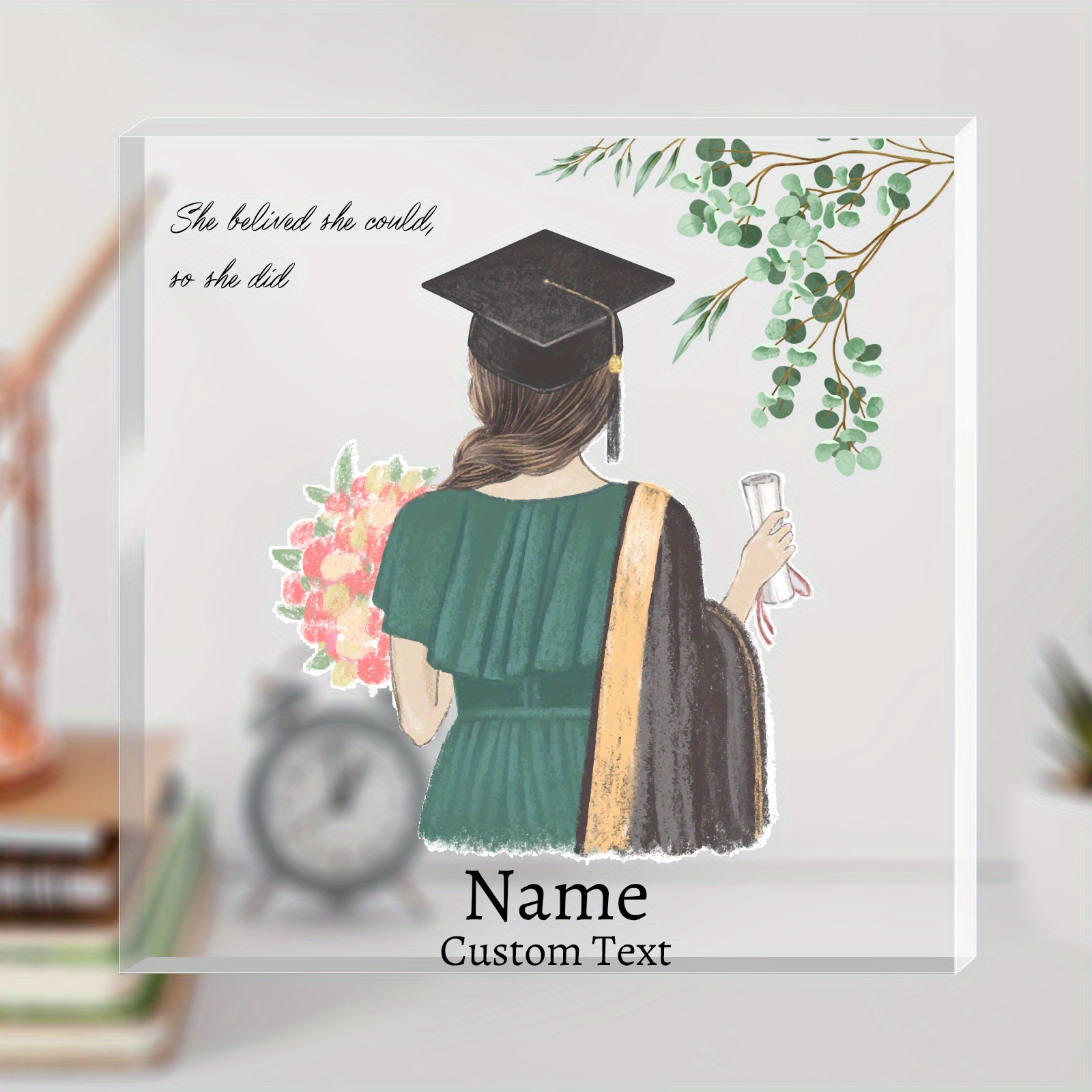 1pc, Personalized Graduation Gifts For Son Daughter From Parents, Custom Graduate Gift, Graduation Acrylic Sign Plaque Office Desk, Graduation Gifts For Men Women, Inspirational Gifts, Class Of 2024
1pc, Personalized Graduation Gifts For Son Daughter From Parents, Custom Graduate Gift, Graduation Acrylic Sign Plaque Office Desk, Graduation Gifts For Men Women, Inspirational Gifts, Class Of 2024