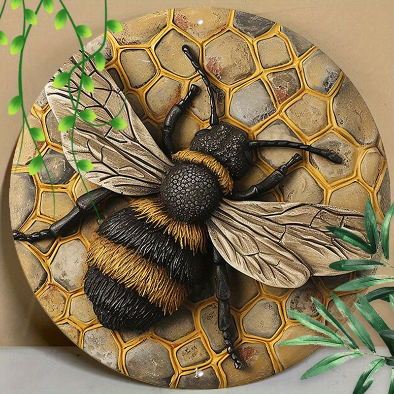 1pc 8x8inch (20x20cm) Round Aluminum Sign Metal Sign Funny Bee Pattern Print Decor Metal Signs For Kitchen Office Coffee Cafe Decor
1pc 8x8inch (20x20cm) Round Aluminum Sign Metal Sign Funny Bee Pattern Print Decor Metal Signs For Kitchen Office Coffee Cafe Decor