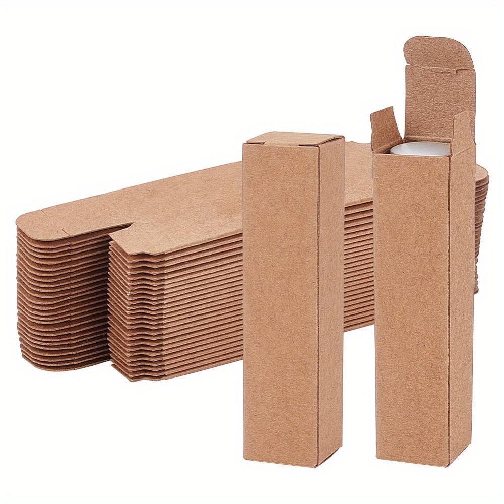 50pcs Kraft Boxes For Lip Balm & Lipstick - Rectangle, High-quality Storage And Shipping Cases
50pcs Kraft Boxes For Lip Balm & Lipstick - Rectangle, High-quality Storage And Shipping Cases