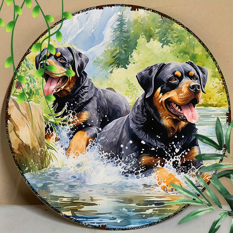 1pc 8x8inch (20x20cm) Round Aluminum Sign Metal Sign Metal Sign Rottweilers Summer Outdoor For Room Decor, Garden Decor
1pc 8x8inch (20x20cm) Round Aluminum Sign Metal Sign Metal Sign Rottweilers Summer Outdoor For Room Decor, Garden Decor