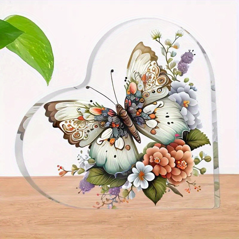 1pc Creative Heart Shape Acrylic Butterfly Pattern Plaque, Room Decor, Home Decor, Inspiring Gifts
1pc Creative Heart Shape Acrylic Butterfly Pattern Plaque, Room Decor, Home Decor, Inspiring Gifts