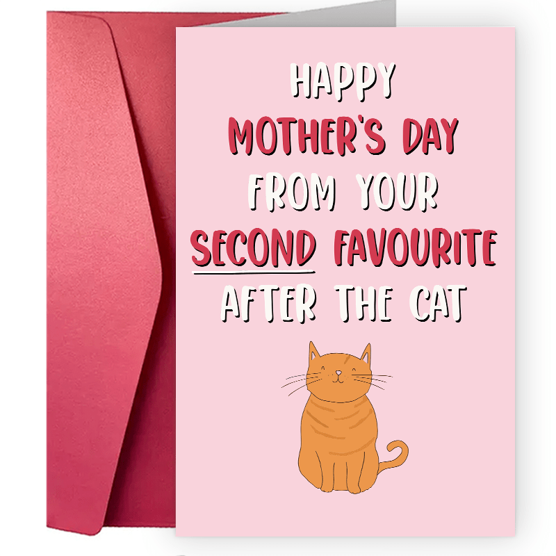 1pc Creative And Fun Mother's Day Greeting Card, Cat Mother's Day Card, Humorous Mother's Day Card, Humorous Card For Mom, Mom's Gift, Mother's Day Gift
1pc Creative And Fun Mother's Day Greeting Card, Cat Mother's Day Card, Humorous Mother's Day Card, Humorous Card For Mom, Mom's Gift, Mother's Day Gift