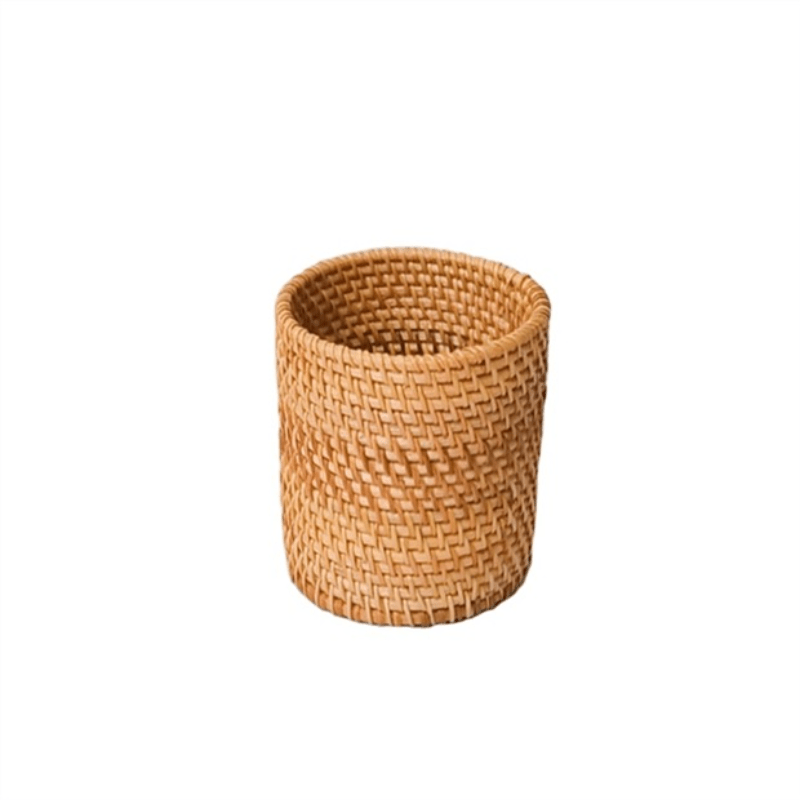 1pc Handmade Rattan Storage Box, Makeup Brush Pen Holder, Household Stationery Storage Basket
1pc Handmade Rattan Storage Box, Makeup Brush Pen Holder, Household Stationery Storage Basket