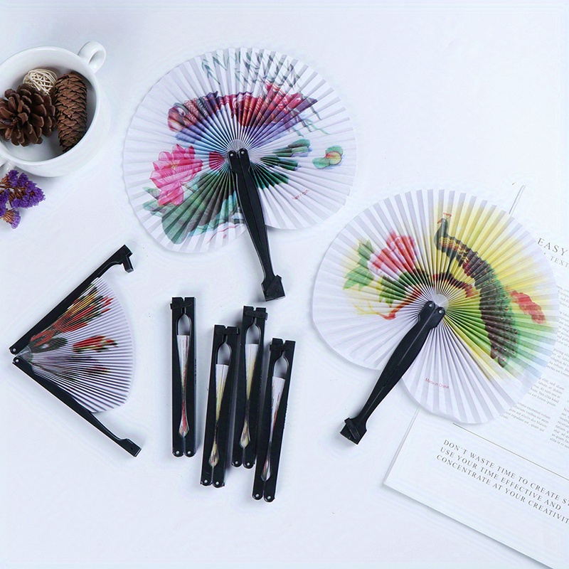 6pcs Chinese Style Handheld Folding Fans, Contemporary Plastic Fans, Decorative Printed Pattern, Summer Accessory, Creative Birthday Gifts, Photographic Props
6pcs Chinese Style Handheld Folding Fans, Contemporary Plastic Fans, Decorative Printed Pattern, Summer Accessory, Creative Birthday Gifts, Photographic Props