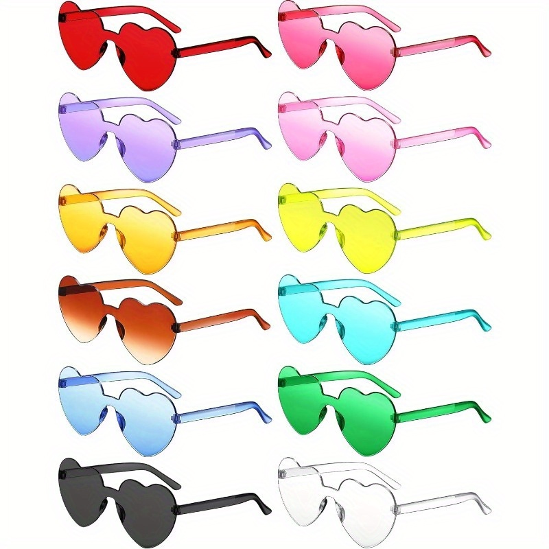 12pcs Heart Shaped Sunglasses Candy Color Polarized Glasses For Party Clun Best For Gifts
12pcs Heart Shaped Sunglasses Candy Color Polarized Glasses For Party Clun Best For Gifts